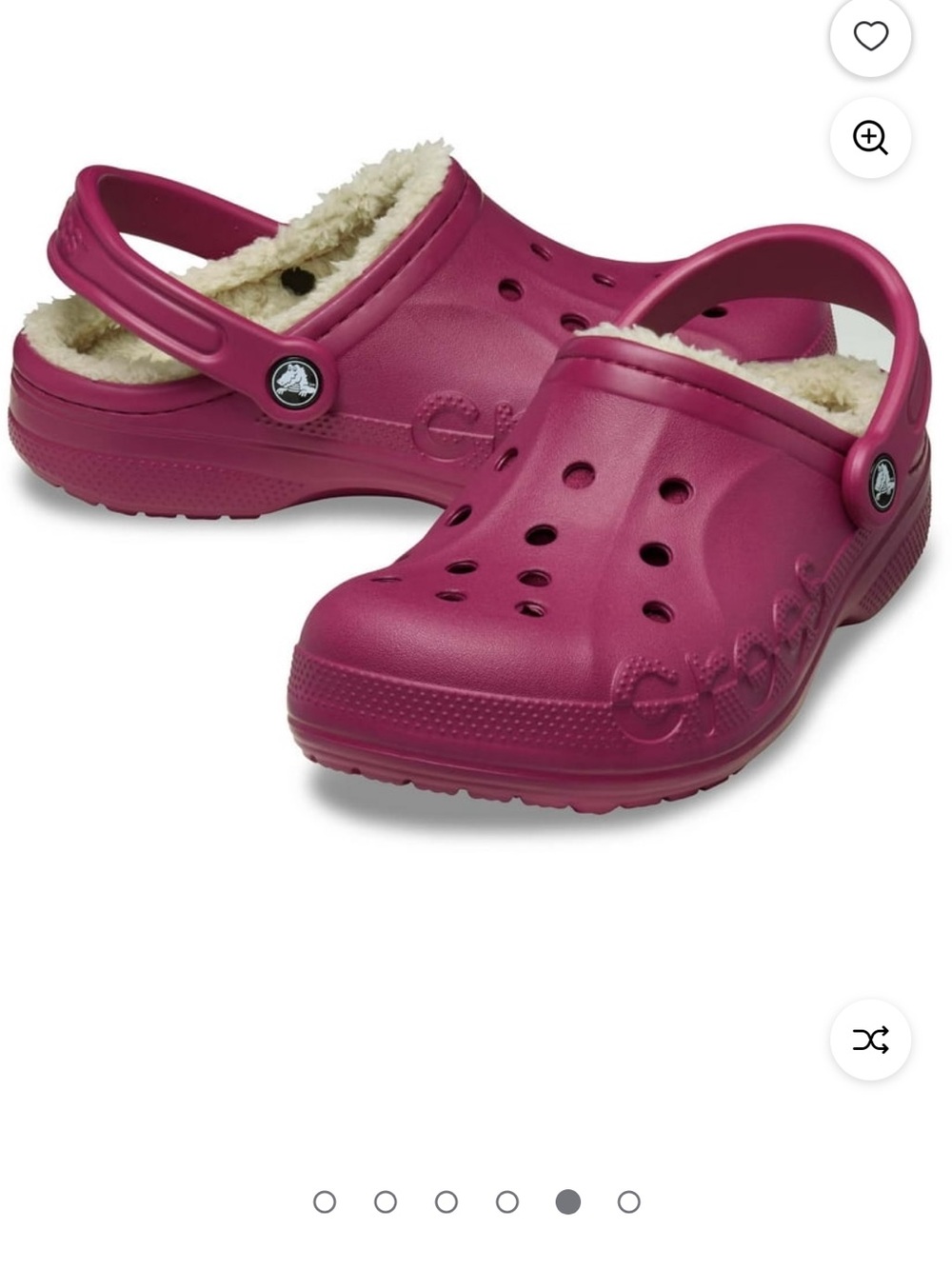 CROCS women lined pomegranite